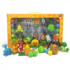 Plants vs  Zombies Toy Double Head Peashooter Clover Gift Box Set Toy 686 35  Plastic  8 plants   2 zombies