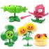 Plants vs  Zombies Toy Double Head Peashooter Clover Gift Box Set Toy 686 35  Plastic  8 plants   2 zombies