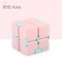 Plastic 4cm Stress  Reliever Pocket  Cube Infinite Magic Cube Gift Relaxation Toy Pink