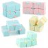 Plastic 4cm Stress  Reliever Pocket  Cube Infinite Magic Cube Gift Relaxation Toy blue