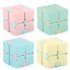 Plastic 4cm Stress  Reliever Pocket  Cube Infinite Magic Cube Gift Relaxation Toy blue
