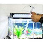 Plastic Aquarium Syphon Water Cleaner Fish Tank Gravel Sand Cleaner Vacuum Siphon Water Filter Cleaning Tool Transparent
