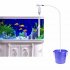Plastic Aquarium Syphon Water Cleaner Fish Tank Gravel Sand Cleaner Vacuum Siphon Water Filter Cleaning Tool Transparent