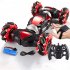 Plastic Gesture Induction Four wheel Remote  Control  Car Twisting Off road Vehicle Children Drift Rc Toys With Light Music C1 Red Stunt  Dual Mode 