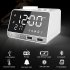 Plastic K11 Digital Bluetooth compatible  Speaker Alarm Clock Radio Usb Charge Built in Temperature Sensor Creative Led Display Speaker black U S  plug