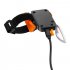 Plastic LED Bicycle Waterproof Taillight USB Charging Warning Lamp Mountain Bike Accessory Round Love Bone