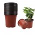 Plastic Multi size Flower  Pot Plant Pots Succulent Planter Pot For Outdoor Indoor Plants Red outside and black inside caliber 90mm