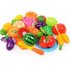 Plastic Simulation Fruit and Vegetable Kitchen Children s Toy Fruit Shop Decoration Cutle 20 sets  1