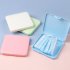 Plastic Snap in Portable Mask Storage Box Mask Container  Household Organizer Random color of squares