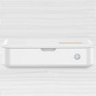 Plastic UV Sterilizer Case Jewelry Phone Mask Watch Disinfectant Box White Portable white