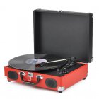 Play your classic vinyls in a modern format and convert them into MP3s with the portable USB turntable 