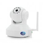 Plug and play IP security camera with fast pan and tilt motion  10 night vision IR LEDs easy installation   Secure your property today quickly and easily