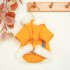Plush Collar Dog Christmas Clothes Winter Thickening Warm Santa Claus Print Holiday Coat Cats Clothing Teddy Yellow Pet Costumes Yellow M