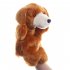 Plush Dog Shape Story Telling Prop Hand Puppet Parent Child Interactive Toy Yellow Dog 25cm