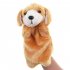 Plush Dog Shape Story Telling Prop Hand Puppet Parent Child Interactive Toy Yellow Dog 25cm