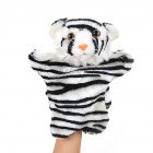 Plush Doll Interactive Animal Plush Hand Puppets for Storytelling Teaching Parent child White striped tiger