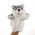 Plush Doll Interactive Animal Plush Hand Puppets for Storytelling Teaching Parent child Gray wolf