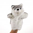 Plush Doll Interactive Animal Plush Hand Puppets for Storytelling Teaching Parent-child Grey fox