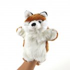 Plush Doll Interactive Animal Plush Hand Puppets for Storytelling Teaching Parent-child Brown fox