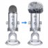 Plush  Microphone  Cover Windscreen Sleeve Compatible For Blue Yeti Condenser Microphone grey