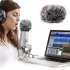 Plush  Microphone  Cover Windscreen Sleeve Compatible For Blue Yeti Condenser Microphone grey