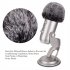 Plush  Microphone  Cover Windscreen Sleeve Compatible For Blue Yeti Condenser Microphone grey