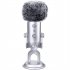 Plush  Microphone  Cover Windscreen Sleeve Compatible For Blue Yeti Condenser Microphone grey