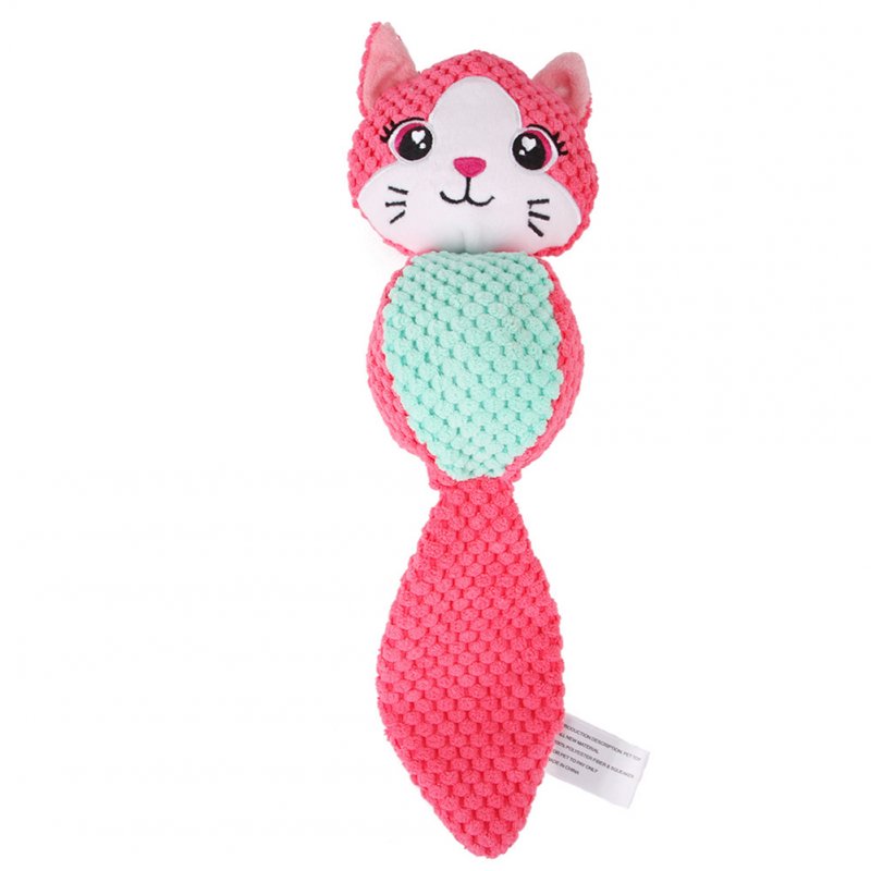 Plush Sounding Toy Chew Toy Teeth Cleaning Toy For Interactive Training Relieving Anxiety cat