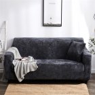 Plush Stretch Sofa Covers Stylish Furniture Cushions Sofa Slipcovers Winter Cover Protector  Dark gray_Single 90-140cm