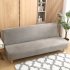 Plush Stretch Sofa Covers Couch Cover Non slip Sofa Slipcover Furniture Protector For Pets Kids Dog  without Arms  dark gray S