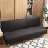 Plush Stretch Sofa Covers Couch Cover Non slip Sofa Slipcover Furniture Protector For Pets Kids Dog  without Arms  dark gray S