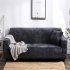 Plush Stretch Sofa Covers Stylish Furniture Cushions Sofa Slipcovers Winter Cover Protector  Dark gray Double 145 185cm