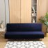 Plush Stretch Sofa Covers Couch Cover Non slip Sofa Slipcover Furniture Protector For Pets Kids Dog  without Arms  navy blue S