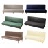 Plush Stretch Sofa Covers Couch Cover Non slip Sofa Slipcover Furniture Protector For Pets Kids Dog  without Arms  navy blue S