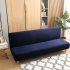 Plush Stretch Sofa Covers Couch Cover Non slip Sofa Slipcover Furniture Protector For Pets Kids Dog  without Arms  navy blue S