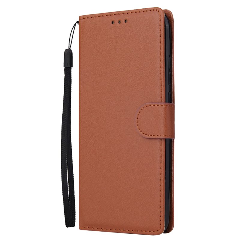 For HUAWEI Y9 2019 Flip-type Leather Protective Phone Case with 3 Card Position Buckle Design Phone Cover  black