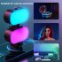 Pocket RGB Camera Light  Rechargeable Handheld LED Video Fill Light With LCD Display  1 4  Screw Mount Adapter And Cold Shoe  Portable Selfie Light For Live Str