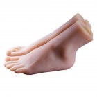 Podophilia Male Masturbation 1 pair Artificial Foot with Simulate Vagina for Foot Fetish Sex Toy and Photo Foot Model  36.5*29*8 (packaging size)