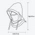 Polar Fleece Balaclava Wind Resistant Winter Face Mask Fleece Ski Mask Warm Face Cover Hat Cap Scarf DMZ96 For Men Women grey One size fits all