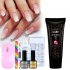 Poly Uv Gel Nail Builder Extension Kit LED Lamp Nail Gel Polish Set Extension Polygel Nail Kit 8 piece set