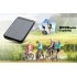 Polycrystalline Solar Panel Power bank has a 8000mAh Capacity and USB Output