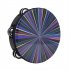 Polyester Drum Skin   Solid Wood 8 inch Double row Colorful Tambourine Hand rolled Hand Drum Percussion Instrument colorful rays