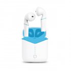 Pop up Wireless Earphones P20 TWS Stereo Wireless Earbuds Earphone Bluetooth 5 0 Headphones Blue