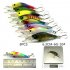Popular 43  Mixed 6Models Minnow Lure Crankbait Tackle Assorted Fishing Lures Kit