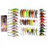 Popular 43  Mixed 6Models Minnow Lure Crankbait Tackle Assorted Fishing Lures Kit