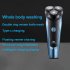 Poree Electric Men Shaver 3 Heads 3D Floating Head USB Type C Rechargeable Washable Shaver