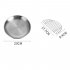 Pork Chop Plate Cafe Salad Plate Stainless Steel Plate  23cm 26cm  With Rack Small 23cm Disc   rack