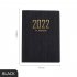 Portable 2022 A7 Mini Notebook English Schedule Daily Planner Notebooks Office School Supplies Stationery Black  A7 