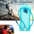 Portable 2L Bicycle Riding Outdoor Water Bag Travel Hiking Water Bladder blue One size