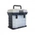 Portable 4 Layers Plastic Box Large Fishing Box Parts Storage Box Storage Fishing Lures Tools Accessories Toolbox blue